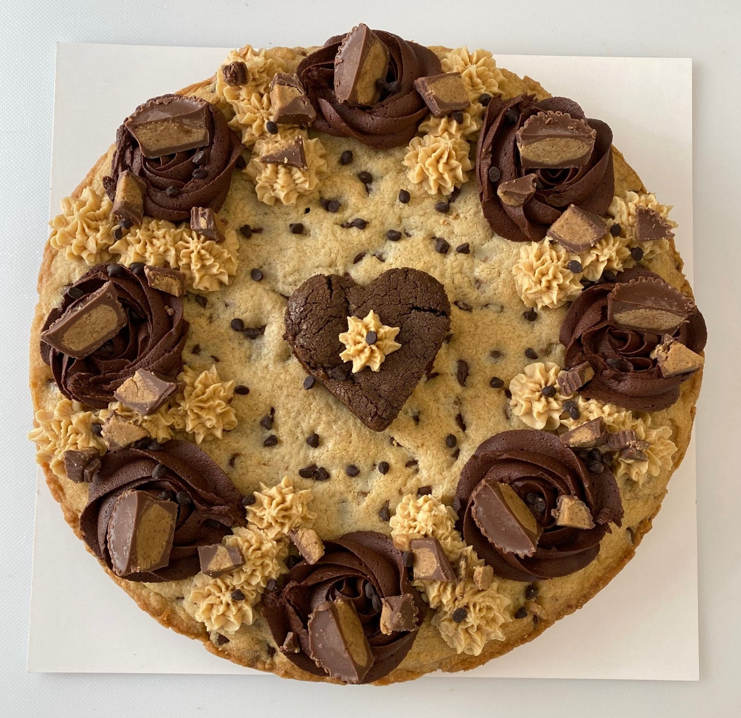 Peanut Butter Chocolate Chip Cookie Cake