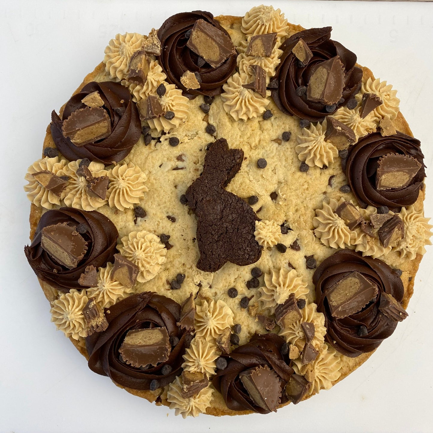 Peanut Butter Chocolate Chip Cookie Cake
