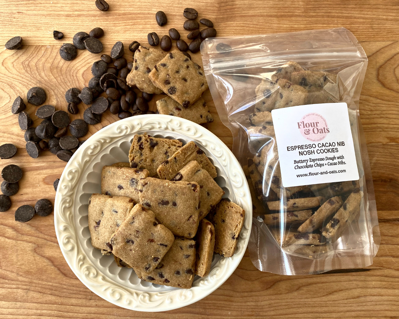 Espresso Cacao Shortbread Nosh Cookies